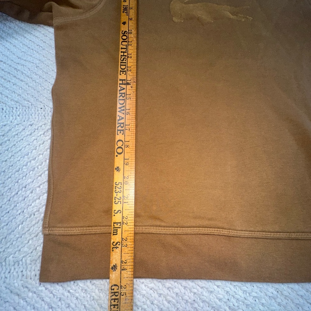 Lacoste Men’s Sweatshirt EUC Brown Large Logo Size Medium - Picture 5 of 6